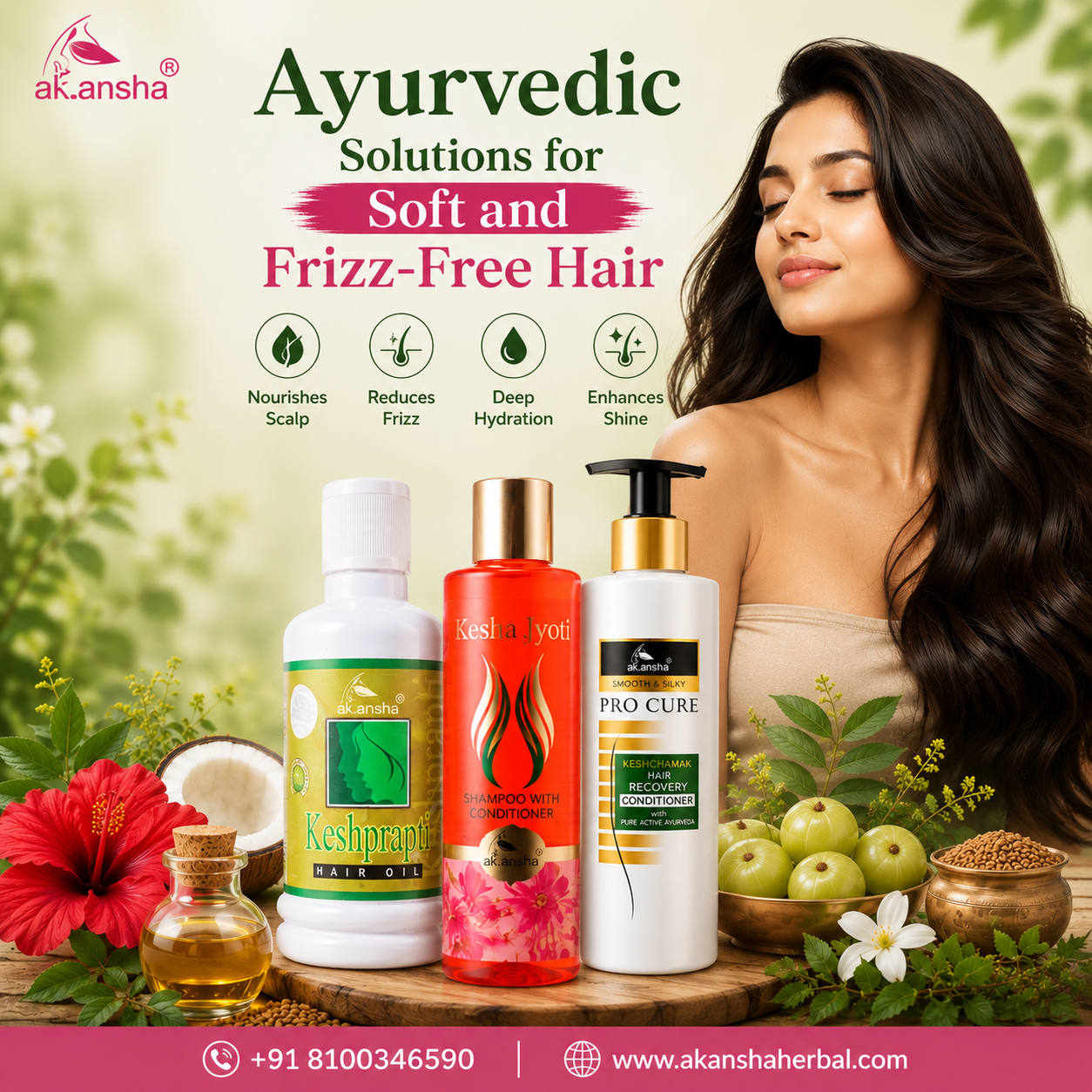 Ayurvedic Solutions for Soft and Frizz-Free Hair