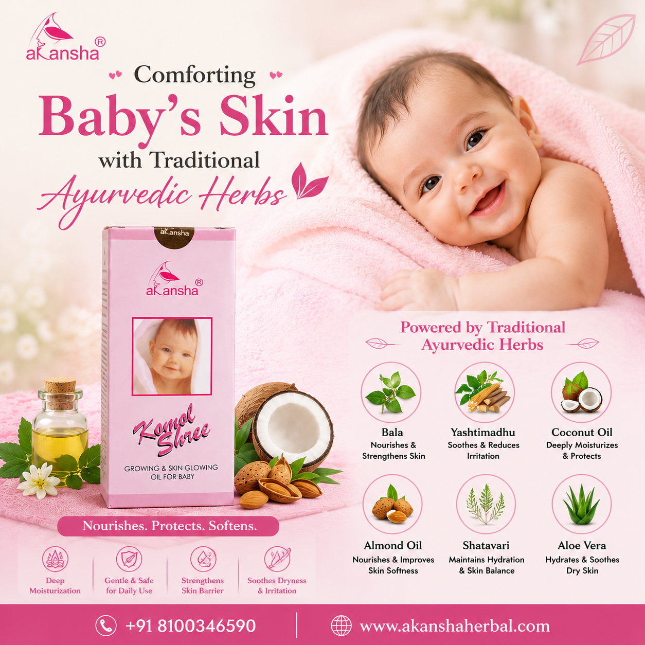 Comforting Baby’s Skin with Traditional Ayurvedic Herbs
