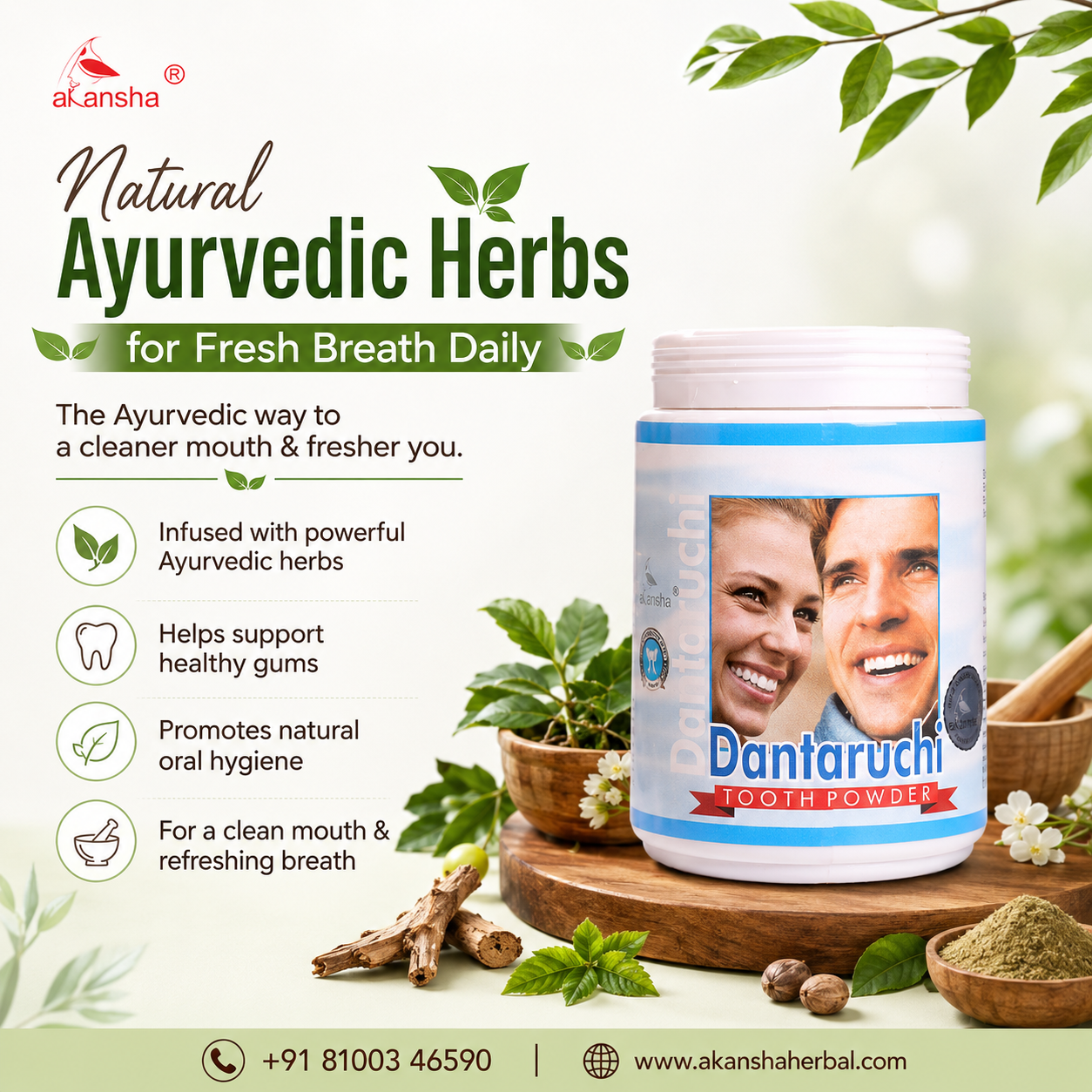 Natural Ayurvedic Herbs for Fresh Breath Daily